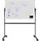 Stativ-Drehtafel Legamaster UNITE PLUS, magnetisch, drehbar um 360°, B 2000 x T 12,6 x H 1000 mm, emaillierter Keramikstahl, weiß